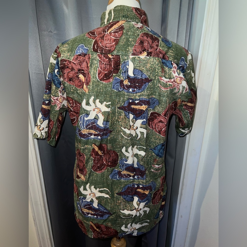 Vintage Kahala Hawaiian Shirt with Beautiful Anthurium Print Size Small - Picture 3 of 4